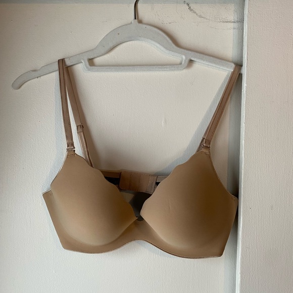 B’Temptd Bra 32D Tan Cheetah Straps Remove Push Up - Picture 3 of 8